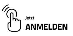 Button jetzt anmelden weiß
