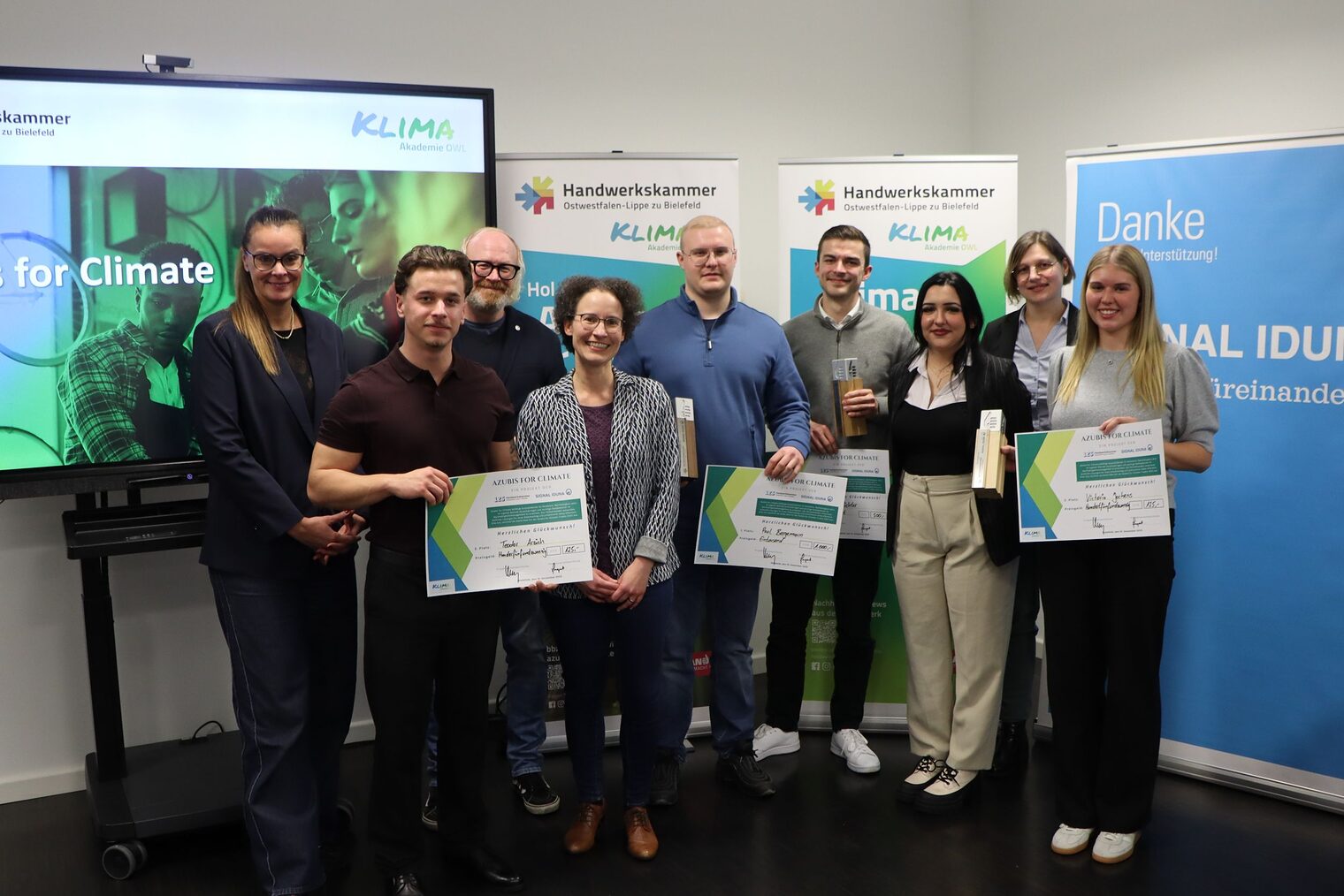 Gruppenfoto der Gewinnerinnen