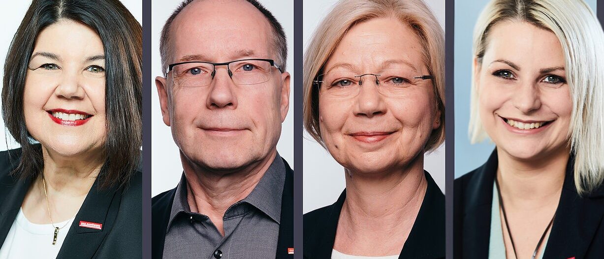 Von links nach rechts: Dr. Maribel Illig, Roland Willrich, Jacqueline Harmeth, Sarah Lüke 