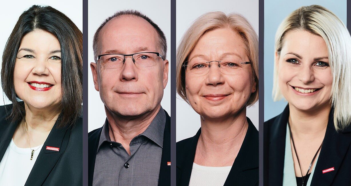Von links nach rechts: Dr. Maribel Illig, Roland Willrich, Jacqueline Harmeth, Sarah Lüke 