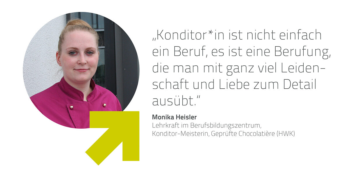 Ein Zitat von unserer Konditor Meisterin Monika Heisler.